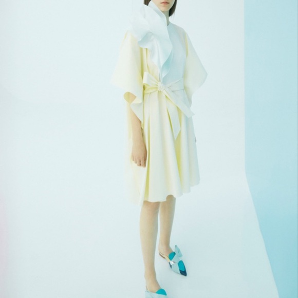 NWT DELPOZO Beige Dress size 40 FR - Picture 1 of 10